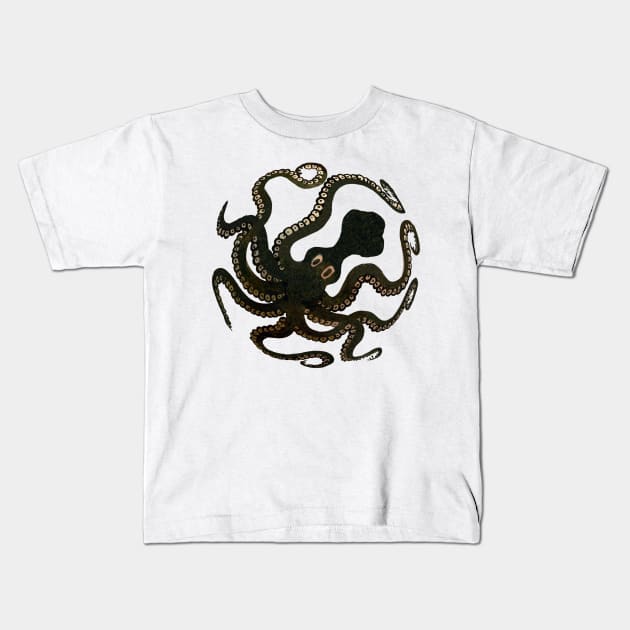 Octopus Kids T-Shirt by Artimaeus